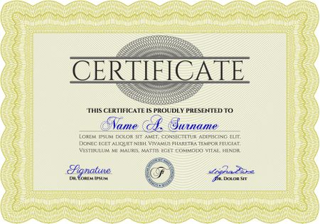 certificate template eps10 jpg of achievement diploma vector illustration design completion