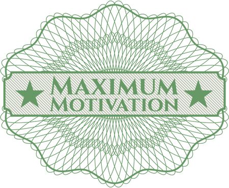 Maximum Motivation written inside rosette