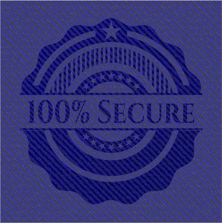 100% Secure jean background