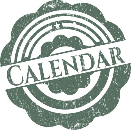 Calendar grunge stamp