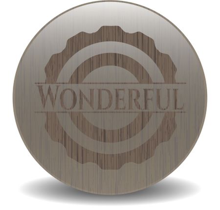 Wonderful wood emblem. Retro