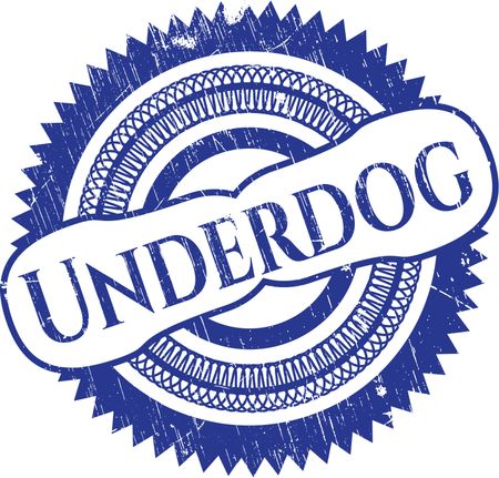 Underdog rubber grunge stamp