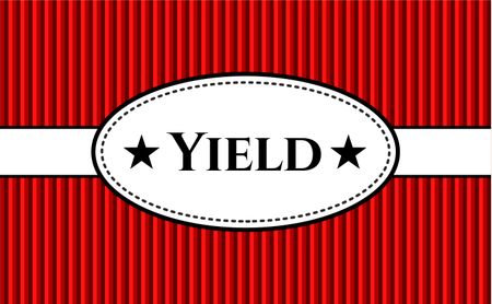 Yield banner or card