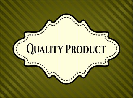 Quality Product card or poster