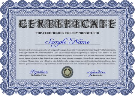 certificate template eps10 jpg of achievement diploma vector illustration design completion