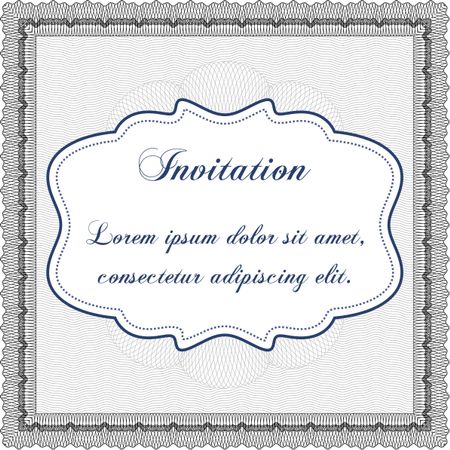 Retro invitation. With quality background. Lovely design. Border, frame.