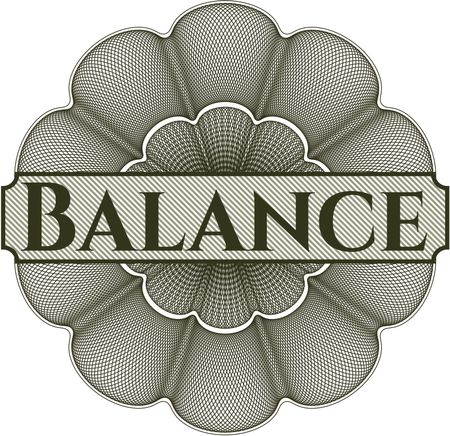 Balance abstract rosette