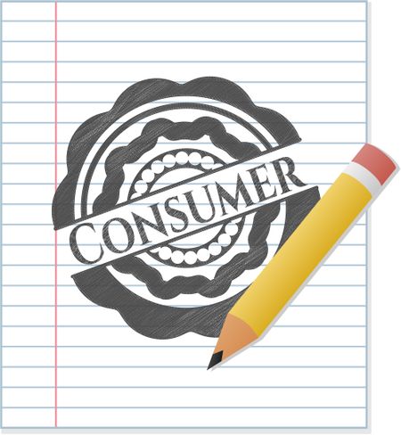 Consumer pencil strokes emblem