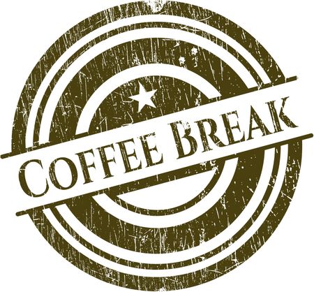 Coffee Break rubber grunge seal
