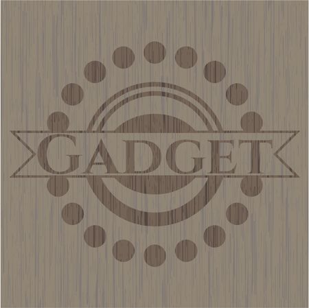Gadget retro wood emblem