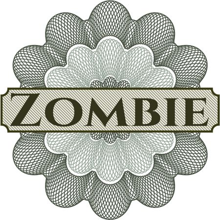 Zombie inside a money style rosette