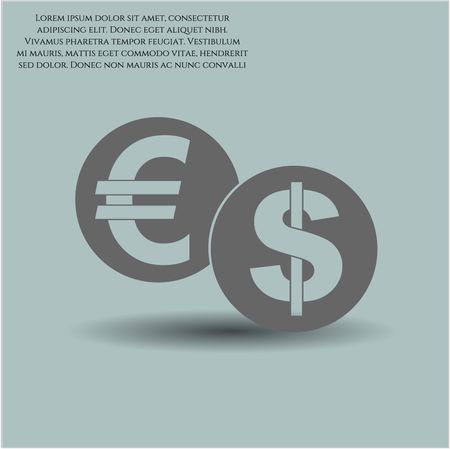 currency exchange icon vector symbol flat eps jpg app