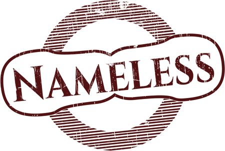 Nameless grunge style stamp