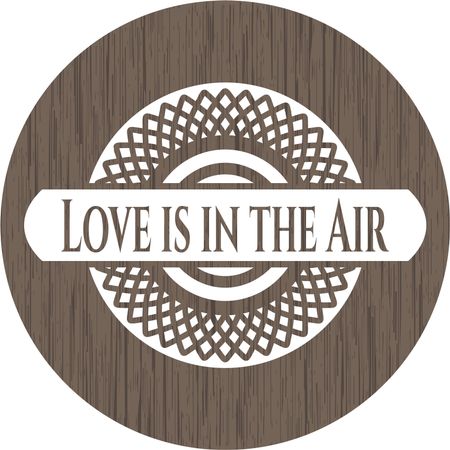 Love is in the Air wooden signboards