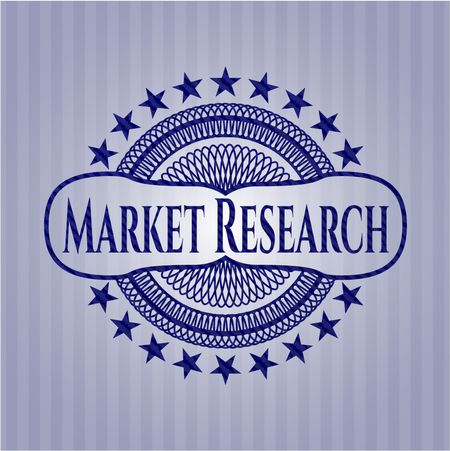 Market Research denim background
