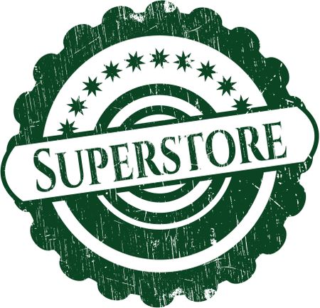 Superstore rubber grunge texture stamp