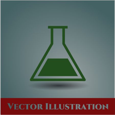 test tube icon vector symbol flat eps jpg app web concept