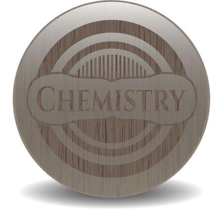 Chemistry wood emblem. Vintage.