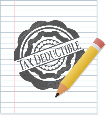 Tax Deductible draw with pencil effect