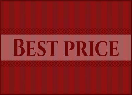Best Price card or banner
