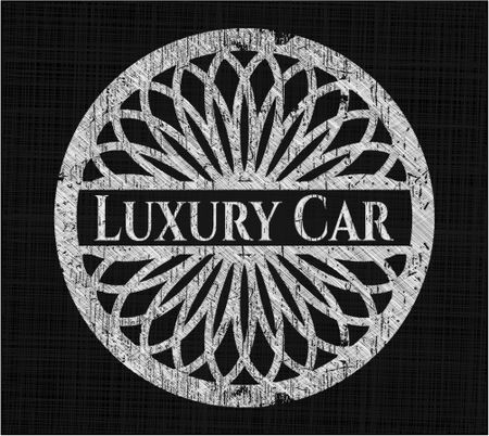 Luxury Car on chalkboard