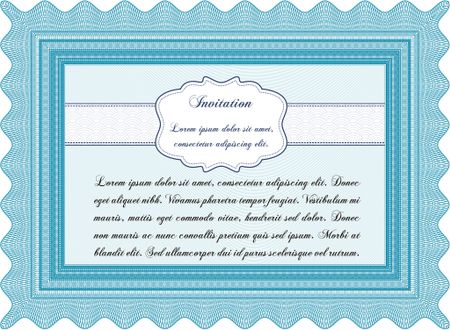 Retro vintage invitation template. Sophisticated design.