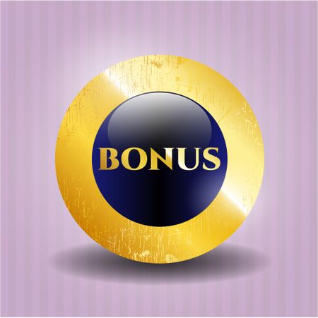Bonus golden badge or emblem