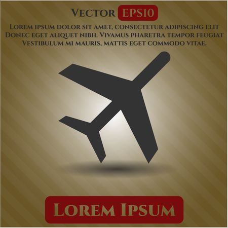 Plane icon vector symbol flat eps jpg app web concept website