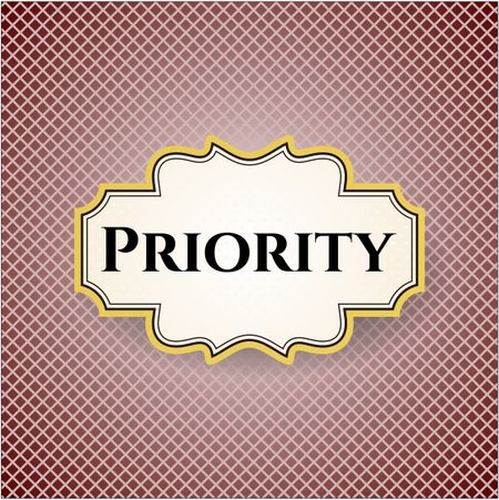 Priority poster