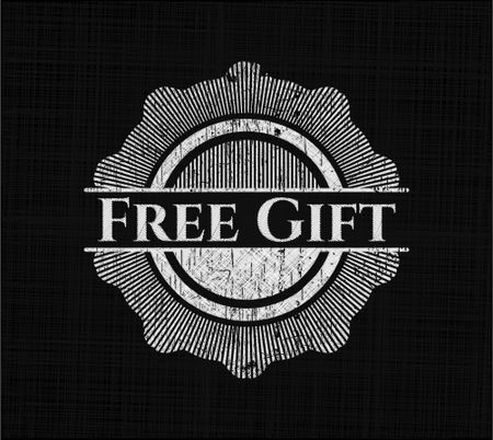 Free Gift chalkboard emblem