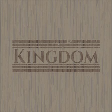 Kingdom realistic wooden emblem