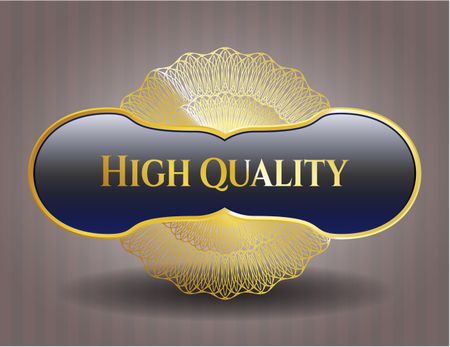 High Quality golden badge
