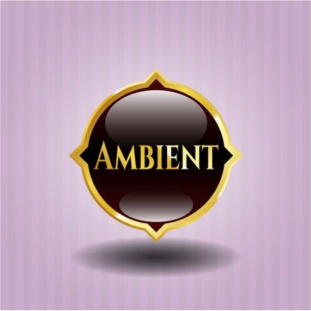 Ambient golden emblem or badge