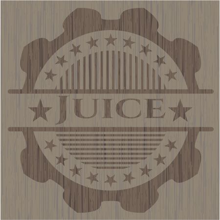 Juice retro style wood emblem
