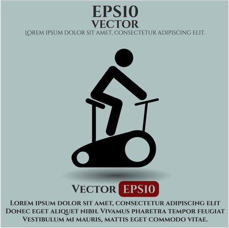 stationary bike icon vector symbol flat eps jpg app