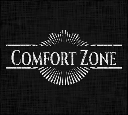 Comfort Zone chalkboard emblem