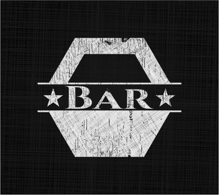Bar chalkboard emblem