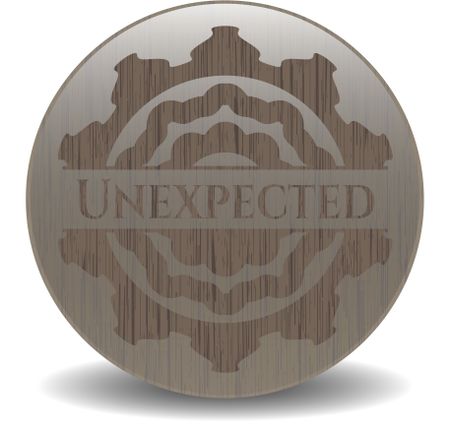 Unexpected retro wood emblem