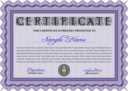 certificate template eps10 jpg of achievement diploma vector illustration design completion