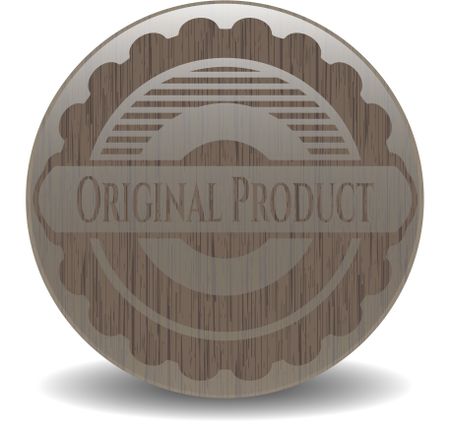 Original Product retro style wooden emblem