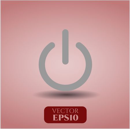power icon vector symbol flat eps jpg app web concept website