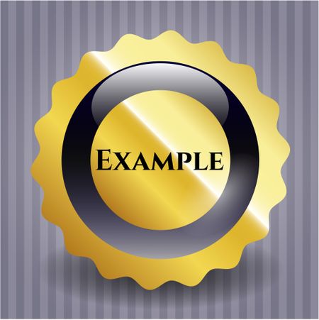 Example gold emblem