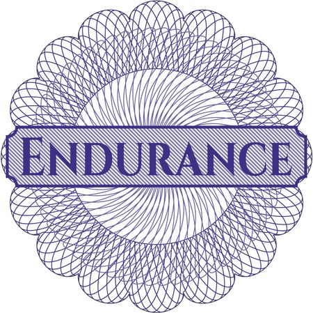 Endurance inside a money style rosette