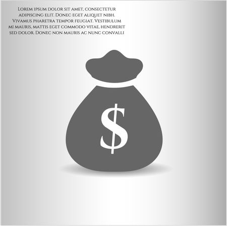 Money Bag icon vector symbol flat eps jpg app web concept