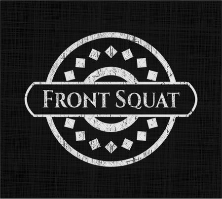 Front Squat on blackboard