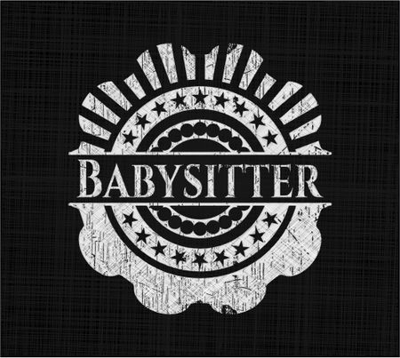 Babysitter chalk emblem