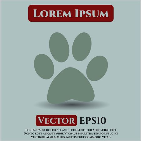 Paw vector icon