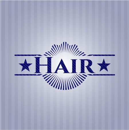 Hair denim background