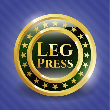 Leg Press gold emblem or badge