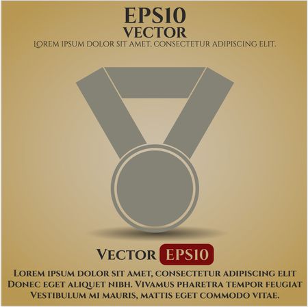 medal icon vector symbol flat eps jpg app web concept website